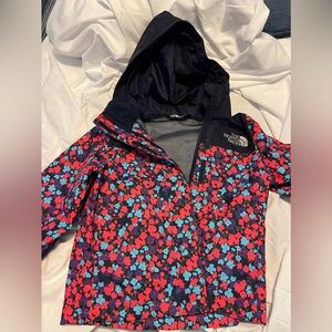 Girls Northface rain jacket